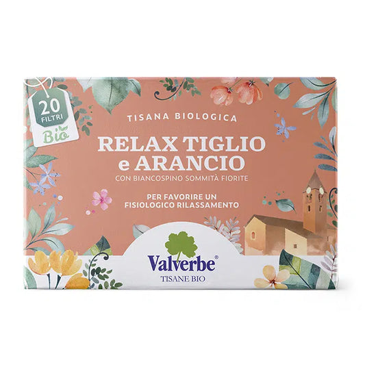 Tisana Relax Tiglio e Arancio – Valverbe-20g-20 Filtri